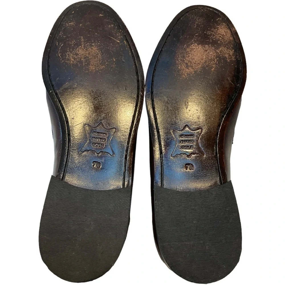 OAKTON CLASSICS LEATHER SLIPONS 7.5D